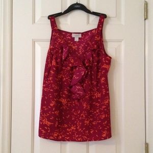 LOFT Ruffled Tank Top