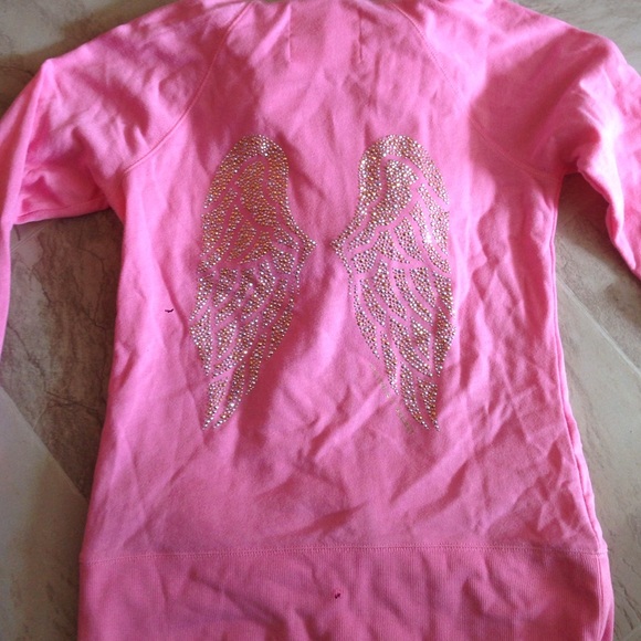 Victoria secret pink hoodie with bling