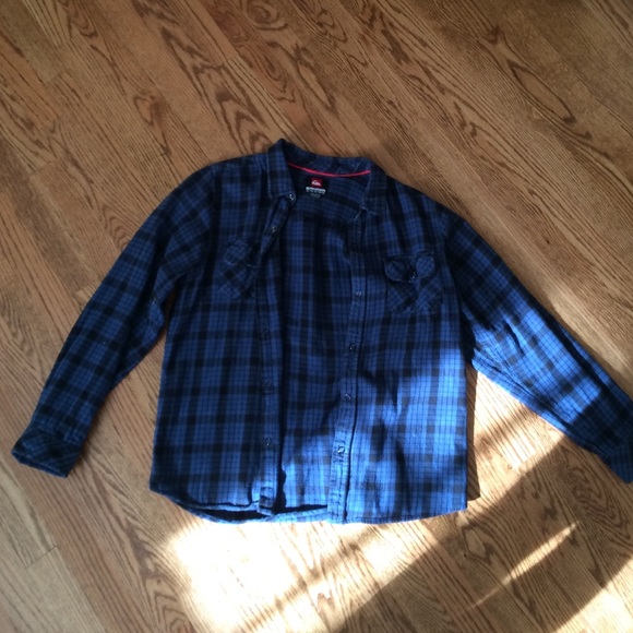 vintage blue flannel