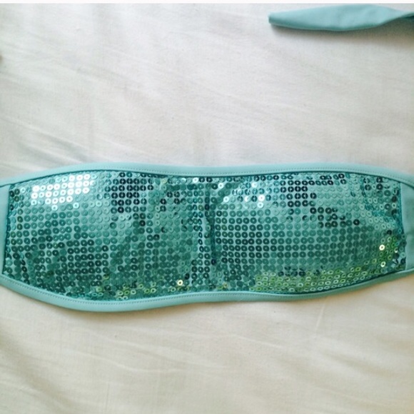 Sequin bandeau bikini