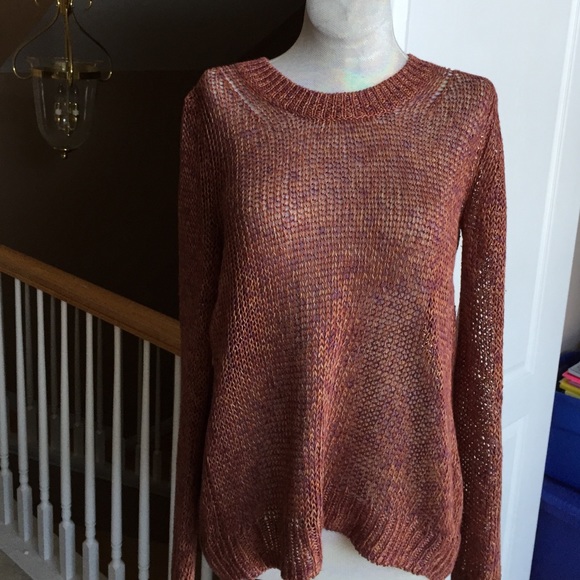 Swingy split back sweater