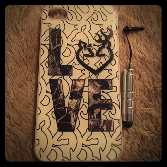 💚📱iPhone 4s case, Camo Love, Browning deer