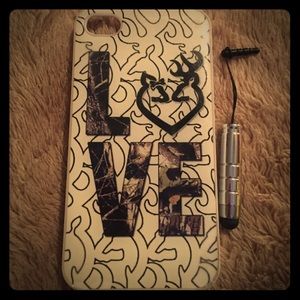 💚📱iPhone 4s case, Camo Love, Browning deer