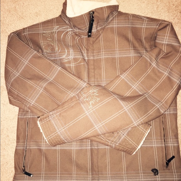Women's Mountain Hardwear Teal & Brown Jacket