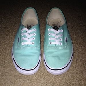 Sea foam color vans women's size 7