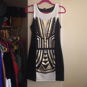 🎉HP 2/28 Tribal design black dress