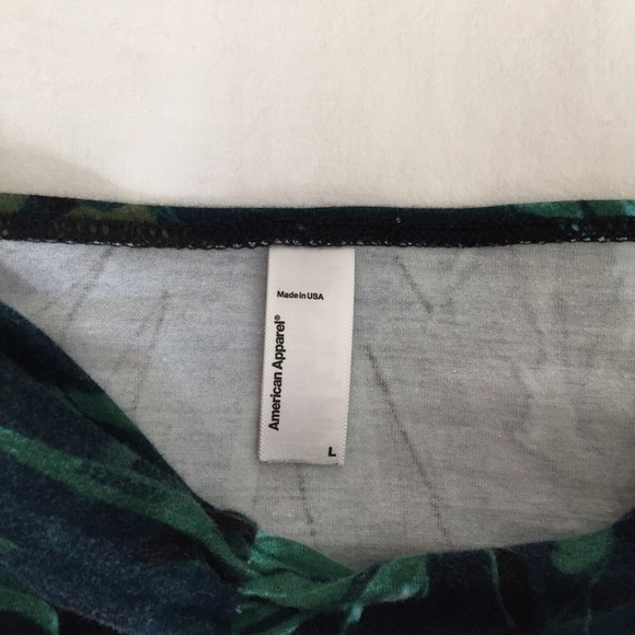 Jungle Leaves Print Cotton Spandex Tube Bra - Picture 4 of 4