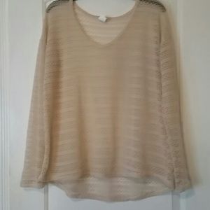 Sheer Cream Sweater