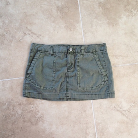 Olive green skirt