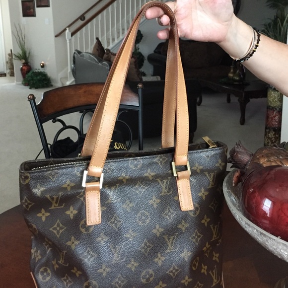 100%Louis vuitton cabas piano tote