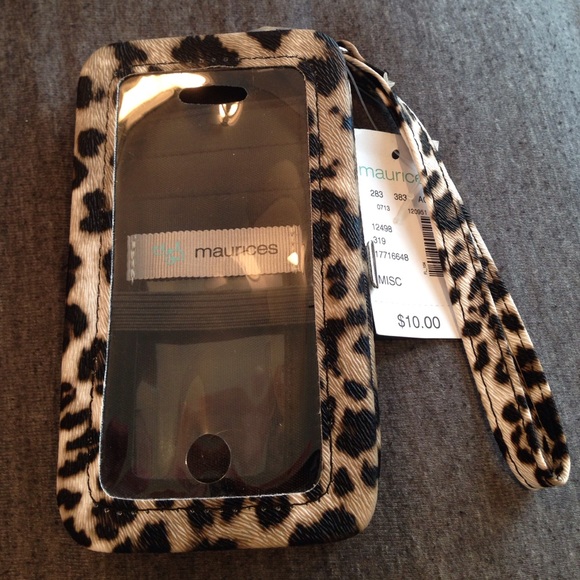 Animal print wristlet