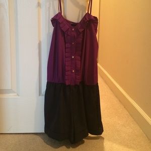 Purple and navy romper never wore!!