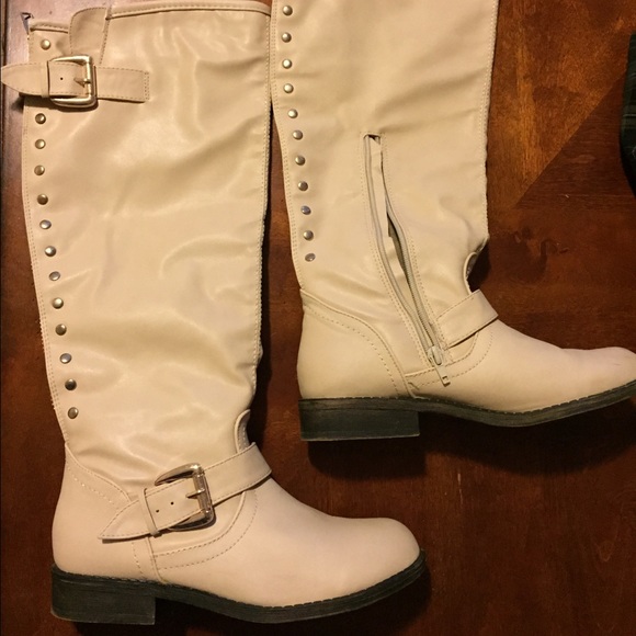 Cream Colored Boots!