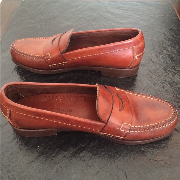 Cole Haan brown leather penny loafers size 8M