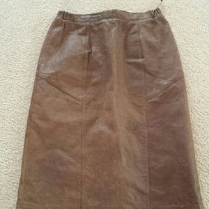 Leather skirt over the knee 12
