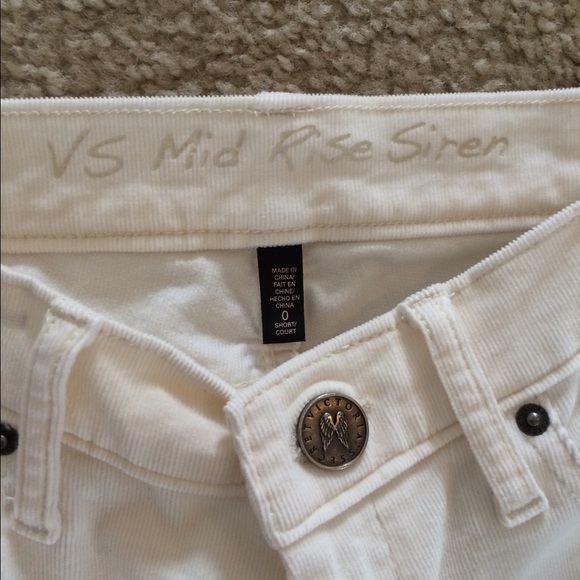 VS cream corduroy skinny mid rise siren pants - Picture 2 of 3