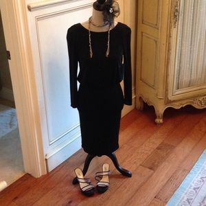 Alice + Olivia nwt black metallic dress