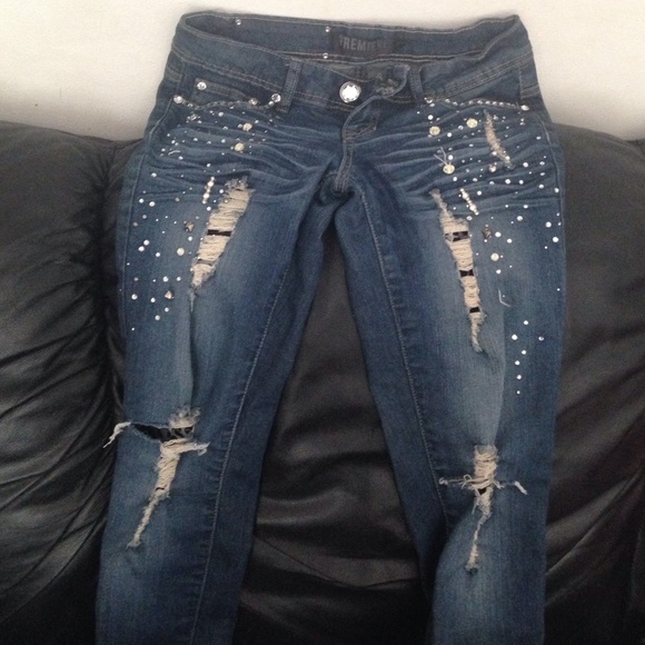 bling skinny jeans