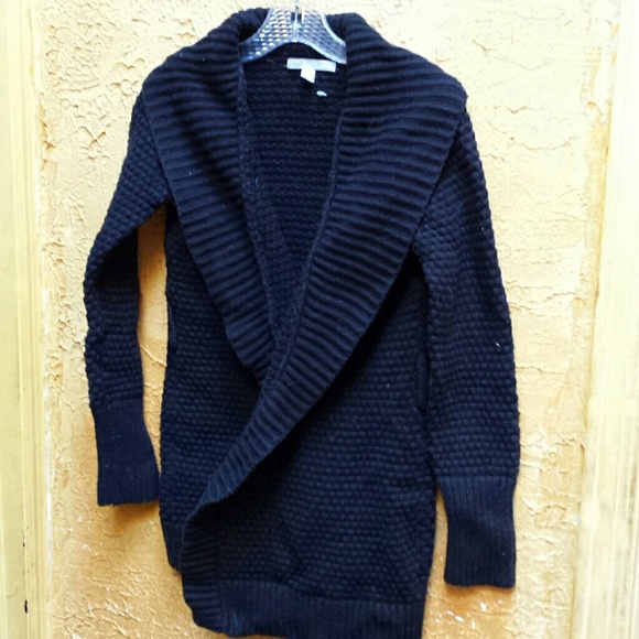Hardly worn shawl collar cardigan black