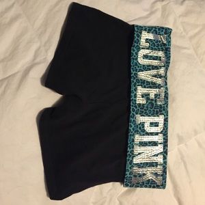 Victoria's Secret pink yoga shorts