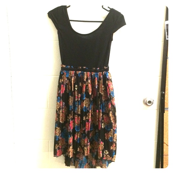high low floral dress