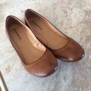 Brown Leather Flats