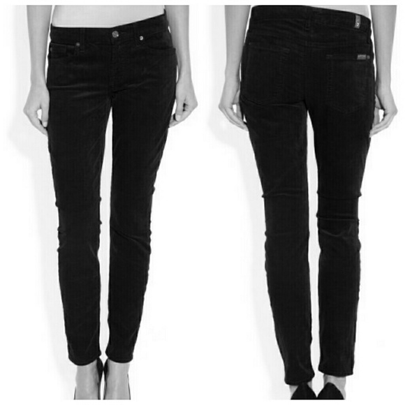 7 for all Mankind Denim - 7 for all mankind skinny ankle velour