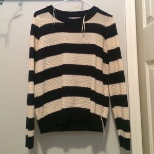A long sleeve striped sweater