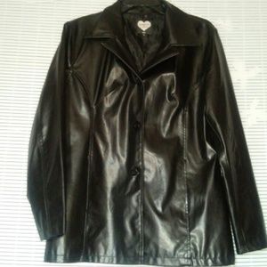 Black Faux leather Jacket!