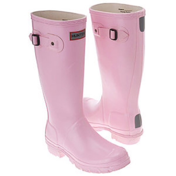 Pink hunter boots