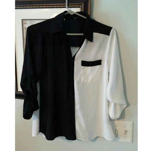 Color Block Button-Up