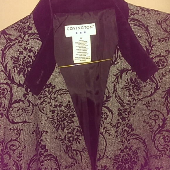 Covington  black & Gray suit jacket