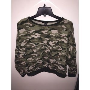 Slightly oversized camo sweater from F21