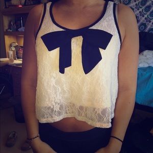 Forever 21 bow crop top