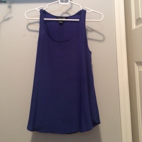 a flowy light weight royal blue shirt