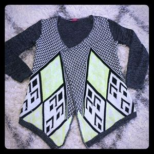 Chevron aztec cardigan  large