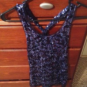 Wet Seal Embellished Tank Top with Tie Knot Back