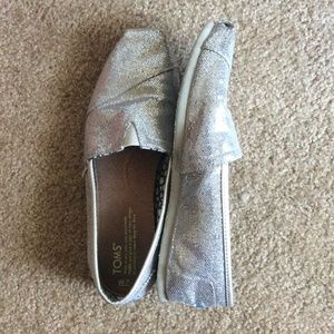 Silver glitter classic toms