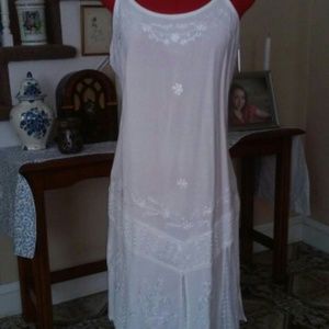 Small 50'S Style White Summer Dress
