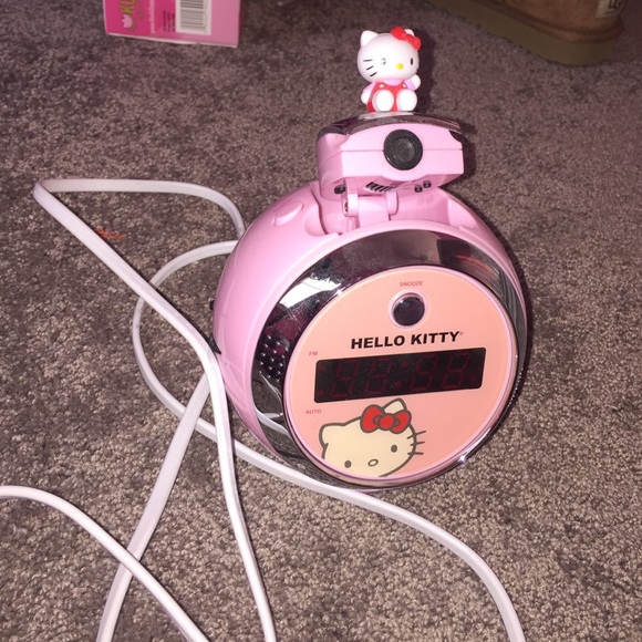 Hello kitty projection clock