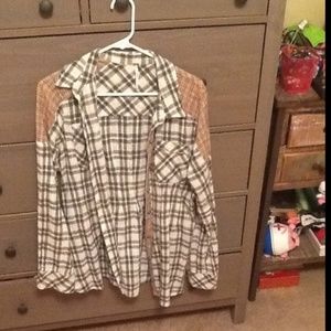 FREE PEOPLE oversized flannel!