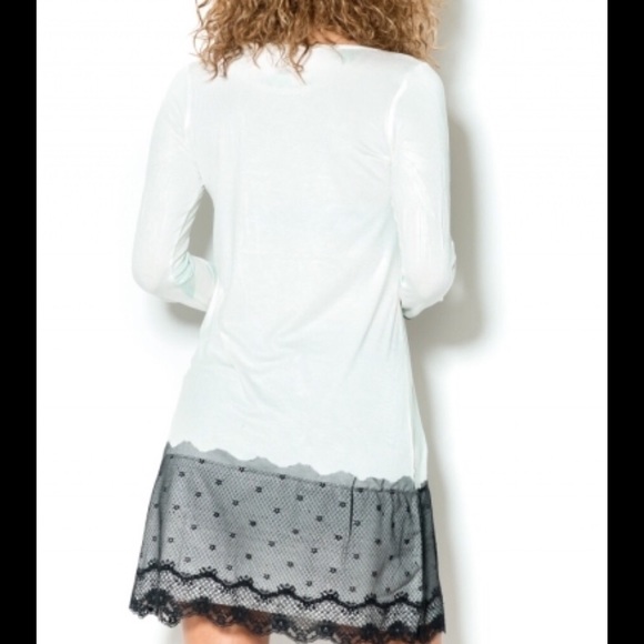 🆕Anchors away ;)! Chevron Mixed Media Tunic Dress - Picture 3 of 3