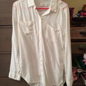 A&F white button down!