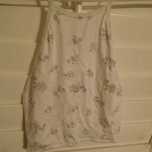 Floral Obey Halter Top