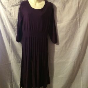 Purple sweater dress