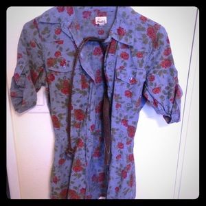 Floral print shirt