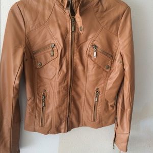 Faux leather jacket