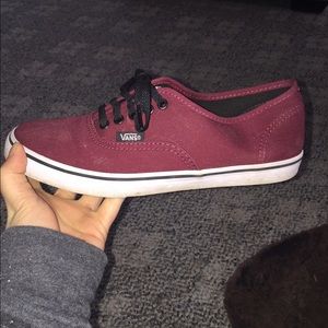 Burgundy Vans