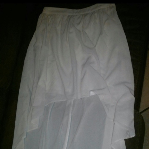 Beige Cream High Low Skirt!