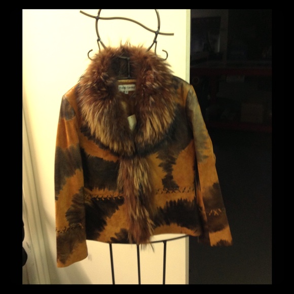 Leather and Fur Coat